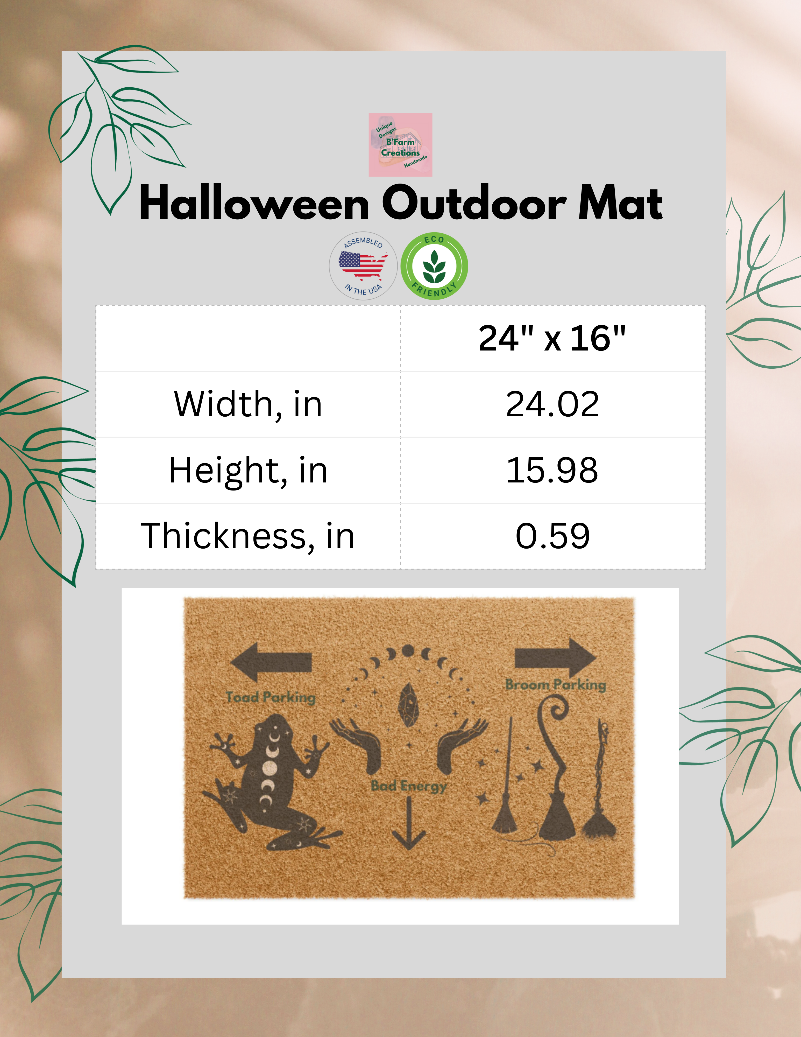 Halloween Outdoor Mat